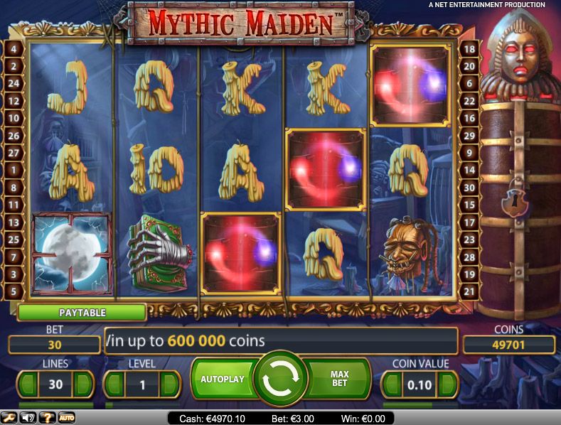 Mythic Maiden Slot Free Spin and Super Mega Win
